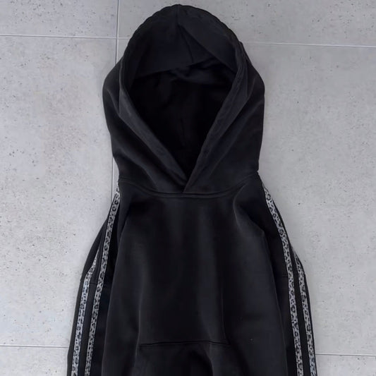 Snow Leopard Striped Hoodie